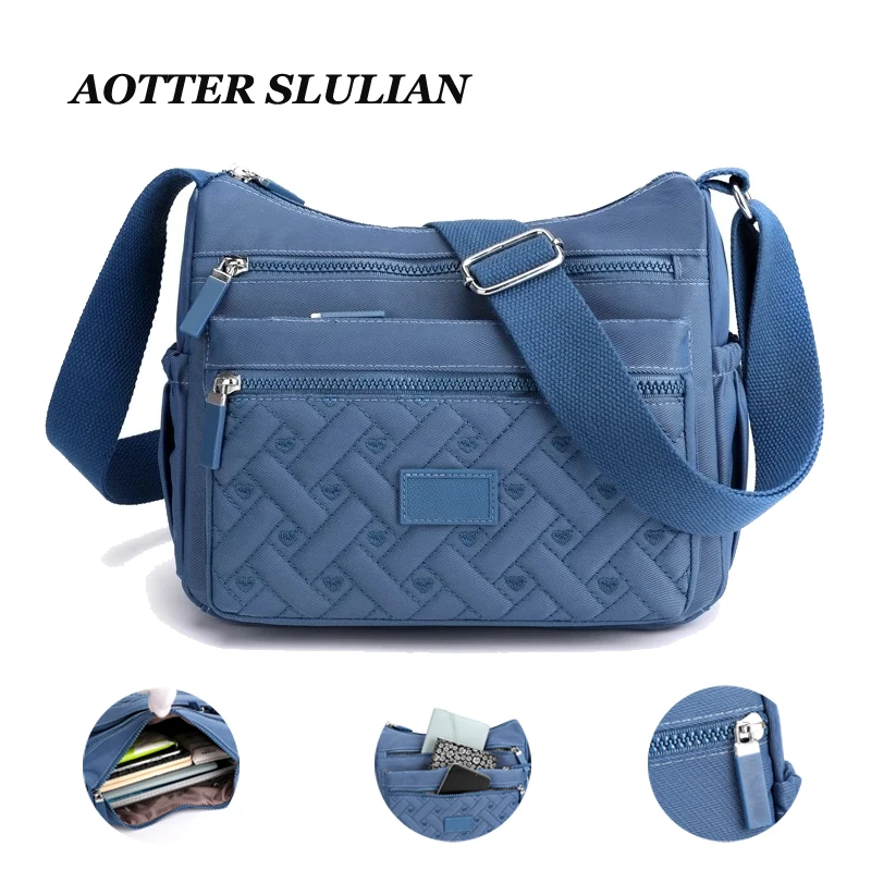 Luxury Shoulder Bag Large Capacity Crossbody Tote Bags For Women Female Ladies Outdoor Casual Travel Shopping Oxford Handbags