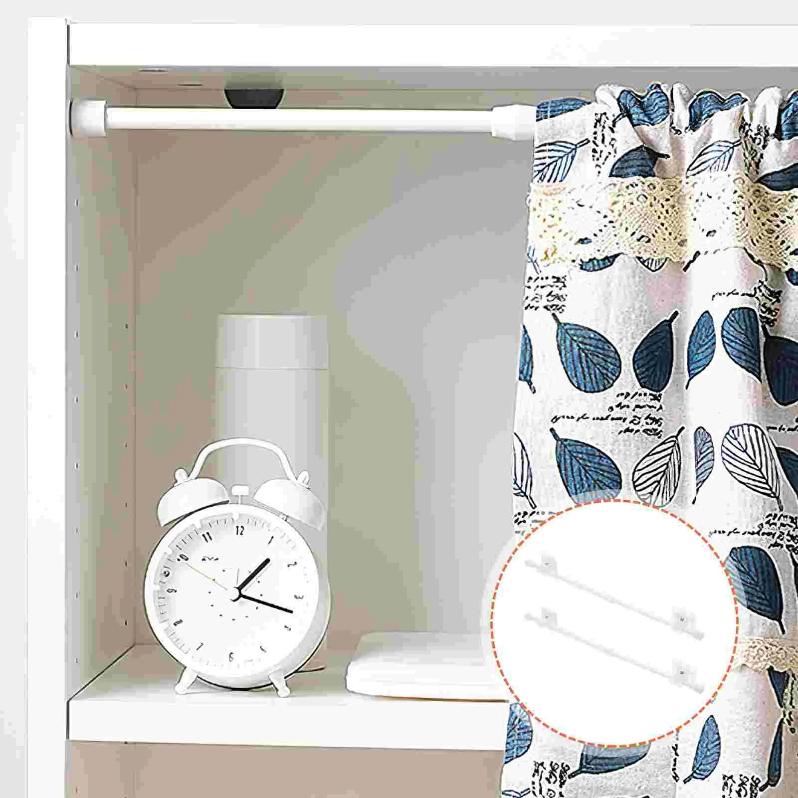 

Rod Curtain Tension Shower Spring Poles Telescoping Adjustable Short Rail Window Suspension Wardrobe Clothes Telescopic Bracket
