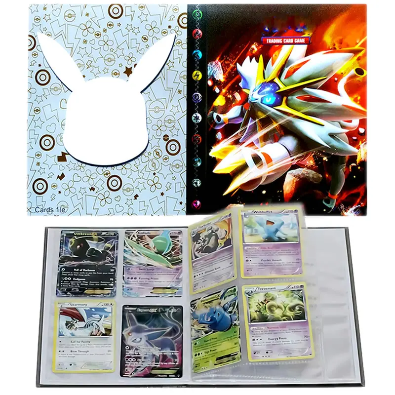

TAKARA TOMY 240Pcs Holder Album Toys Collections Pokemones Cards Album Book Binder Folder Top Loaded List Toys Gift for kids