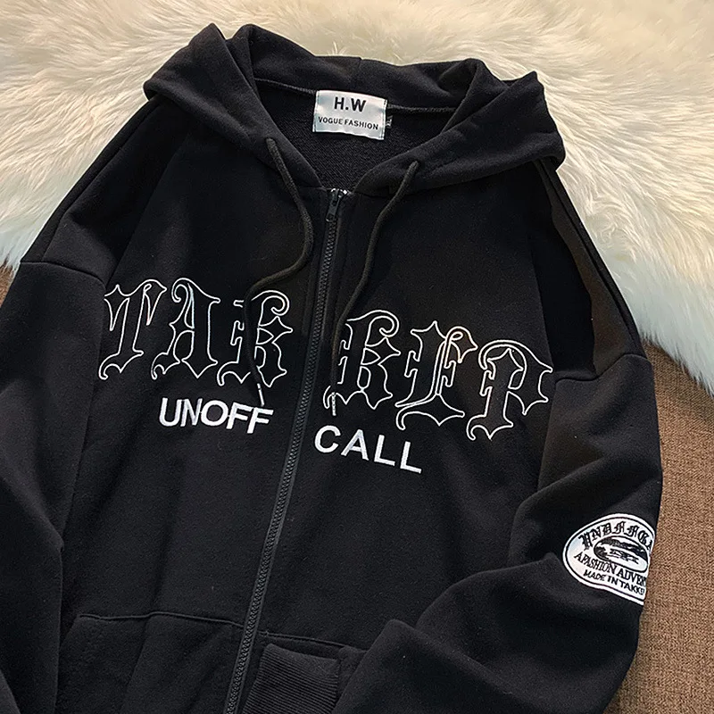 

Women Tops Long Sleeve Hoodie 2022 Autumn Winter Loose Casual Fashion Hooded Letter Print Streetwear Women Clothes Vintage Style