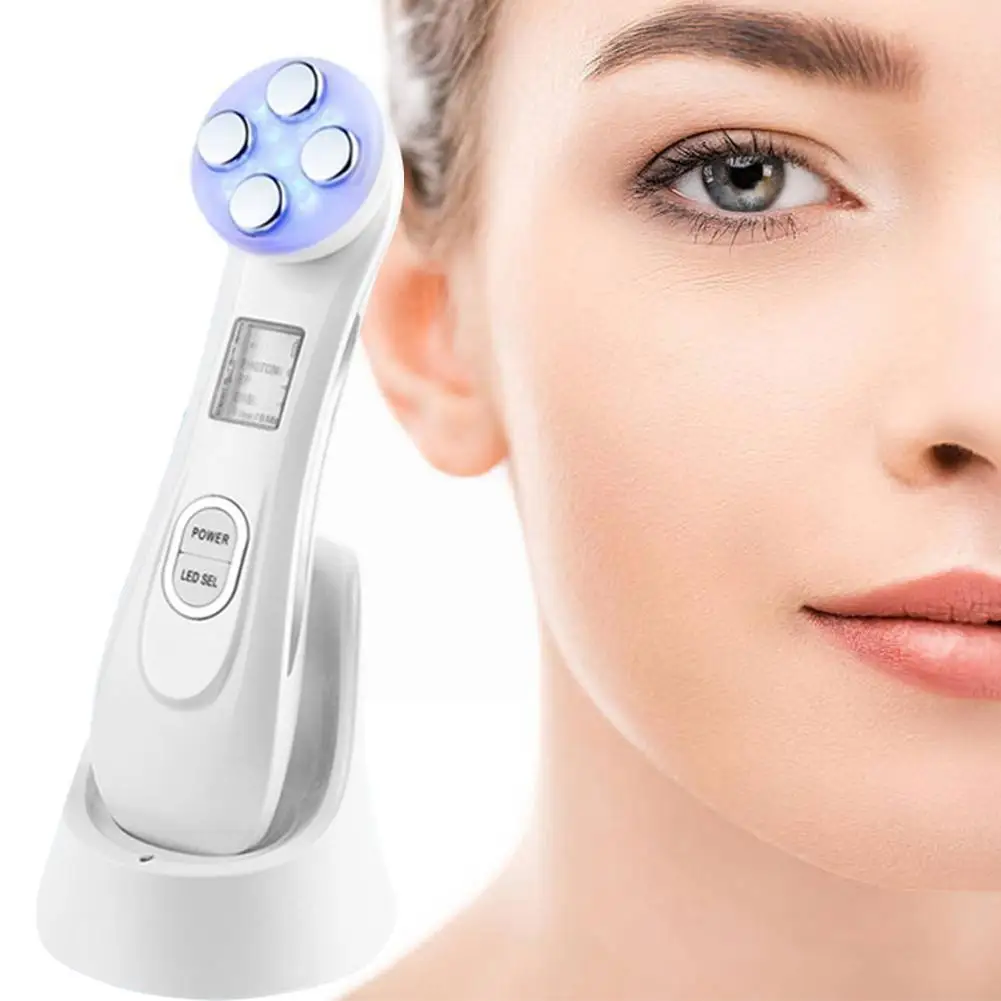 

5 In 1 Electric Beauty Instrument Facial Radiofrequency Machine Wrinkle Care Skin Spa Lifting Removal Light Therapy Massage X8V3