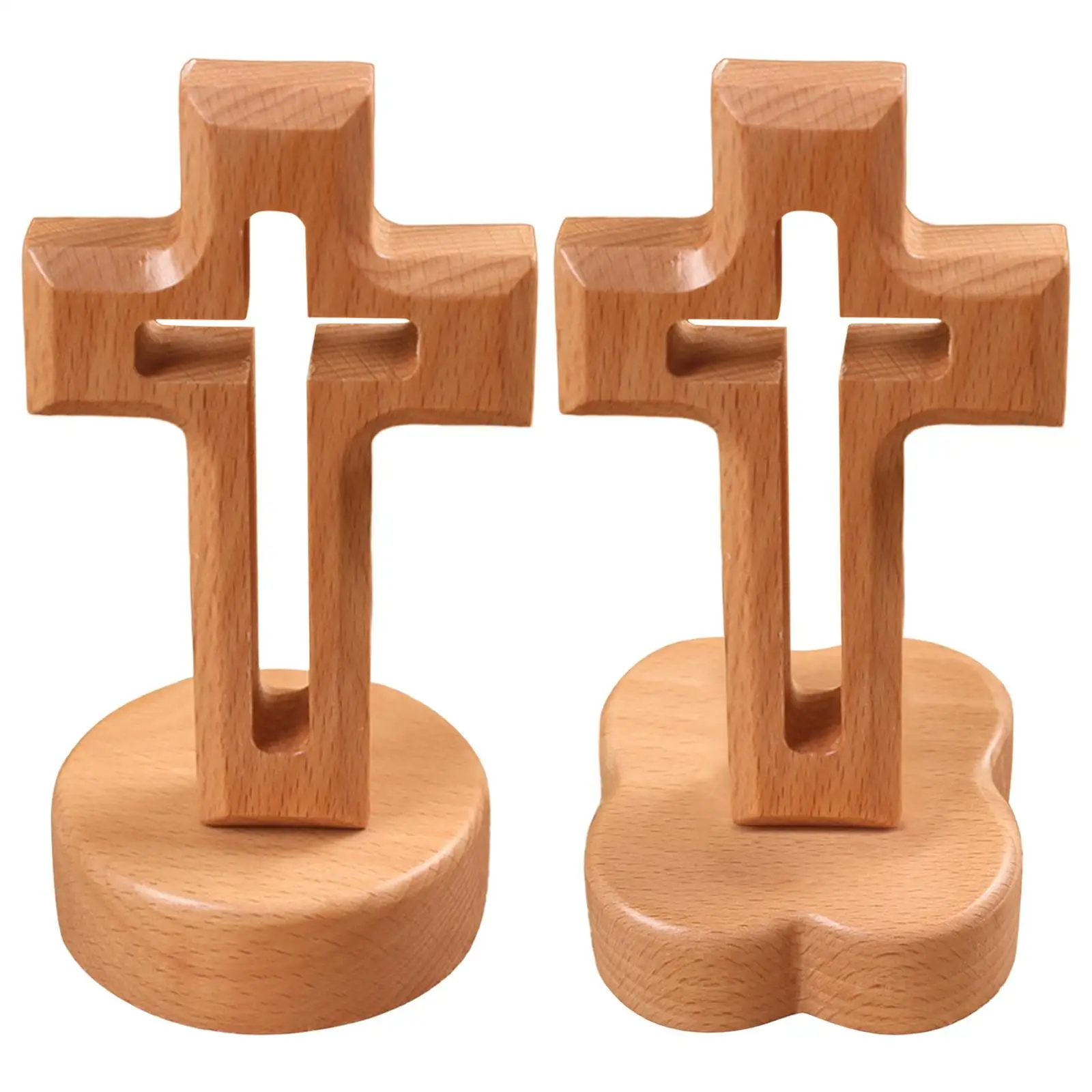 

Cross Ornament Free Standing Collectible Figurine Crucifix for Home Decor Jesus Christian Catholic Church Religious Statue