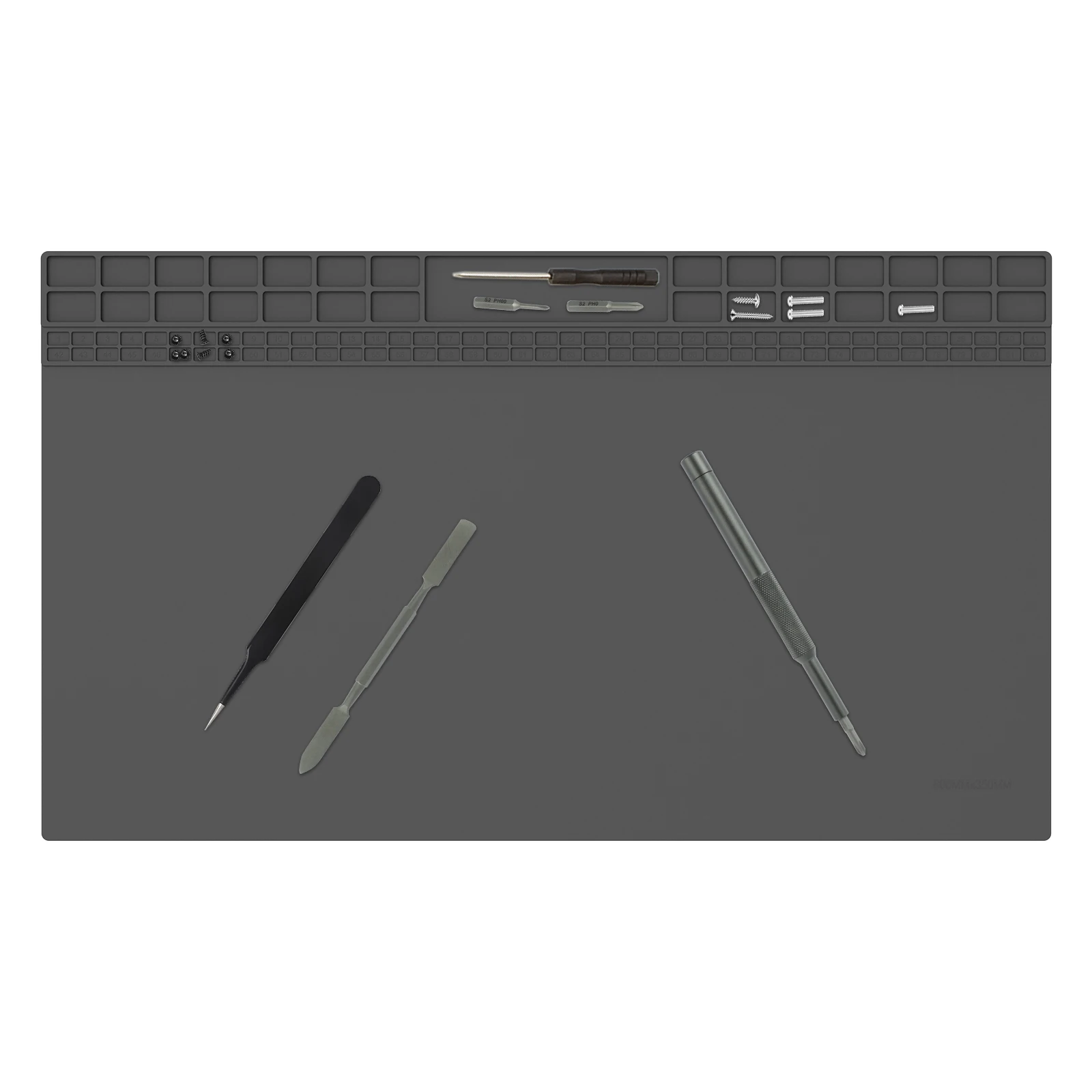 

Силиконовый паяльный коврик серый 60x35 см