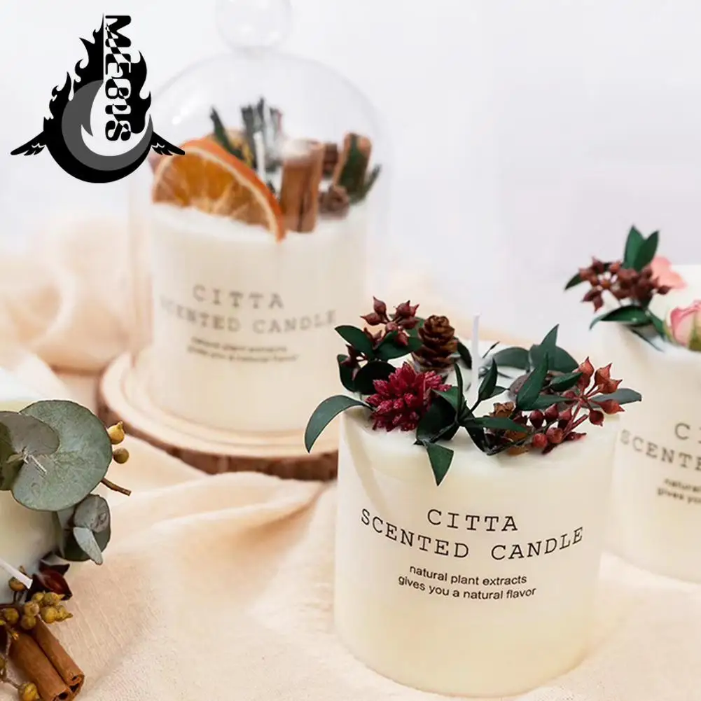 CITTA Mori Series Scented Candle Gift Box With Tray Candle Creative Glass Scented Gift Cover L8I9