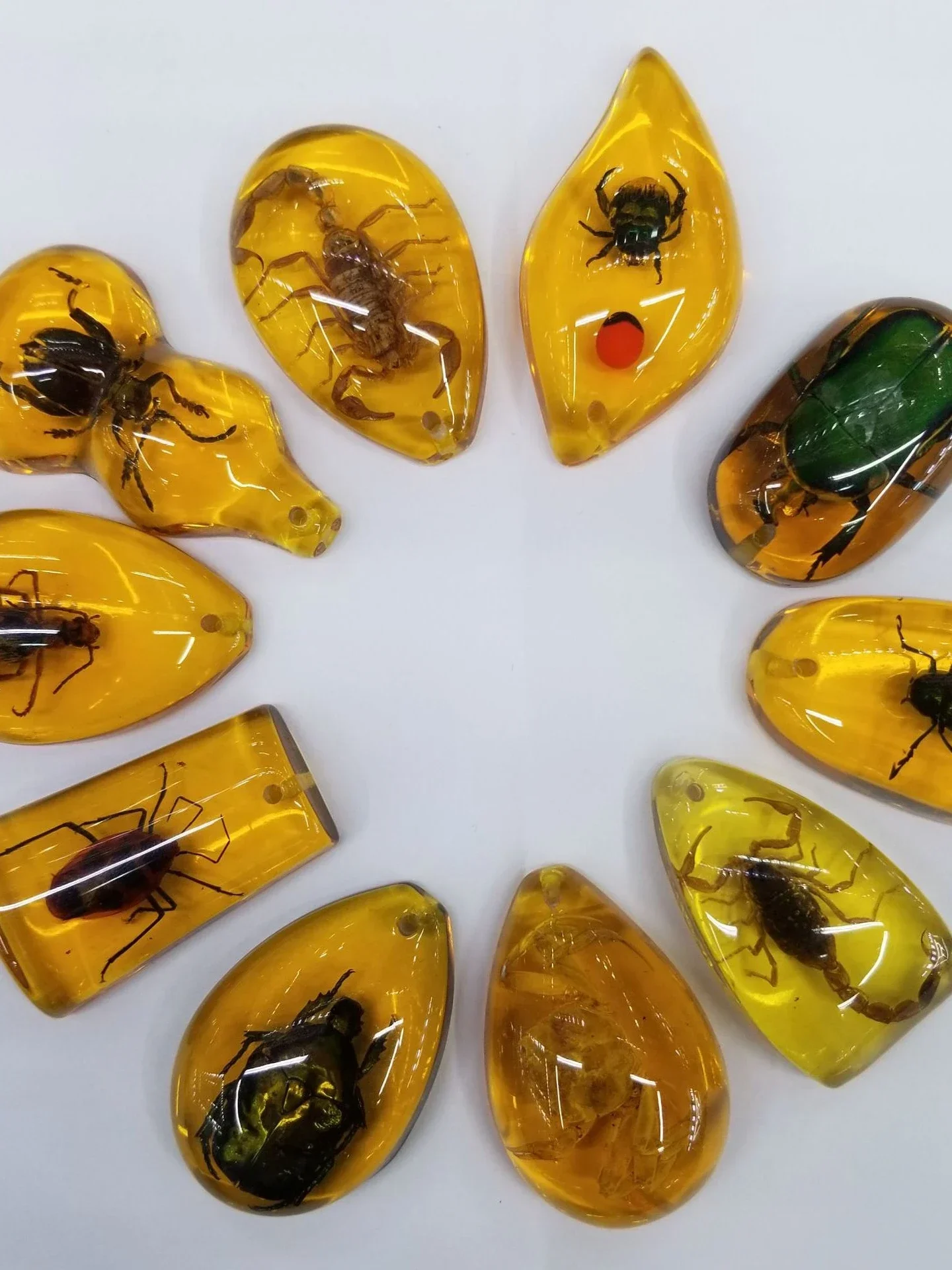 Полимерные капли воды скорпион паук муравей Краб кулон ожерелье для женщин