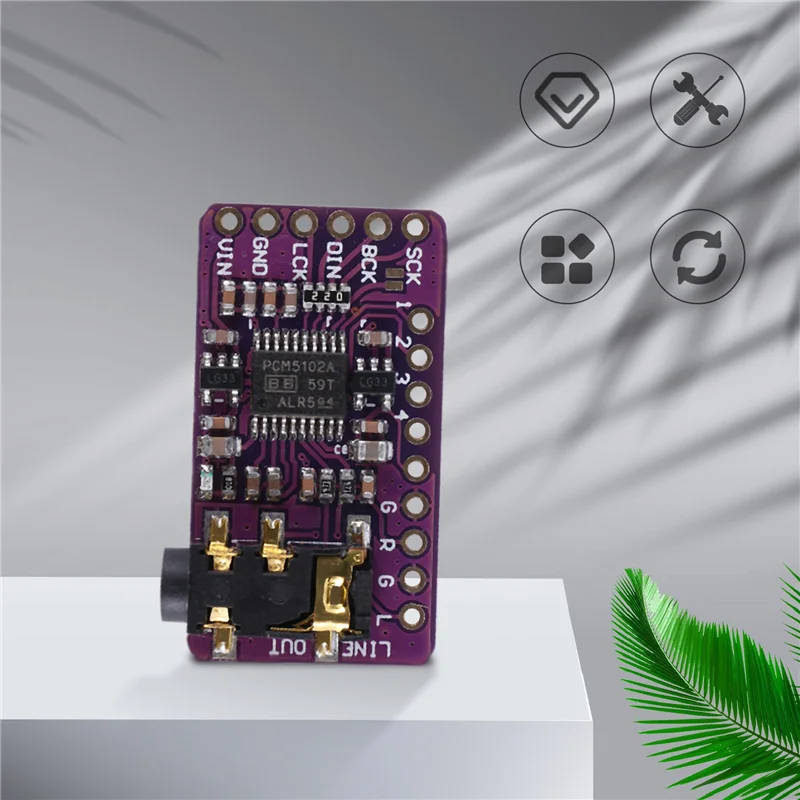 PCM5102 I2S IIS цифровой аудио ЦАП модуль декодера стерео цифро-аналоговый