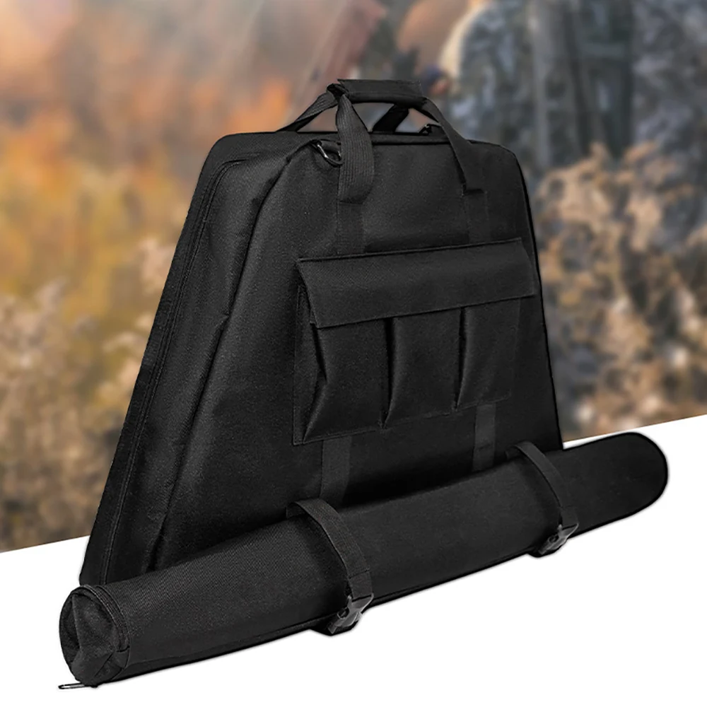 Archery Compound Bow Carry Handle Storage Bag Backpack Bow Case Cover Protector with Arrows Quiver for Hunting Outdoor Equipment