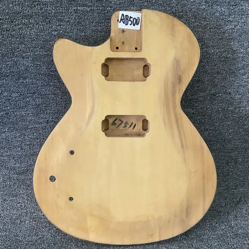 

AB500 LP Guitar Body Unfinished in Solid Basswood No Paints DIY Guitar Parts Left Hand Version for Replacement
