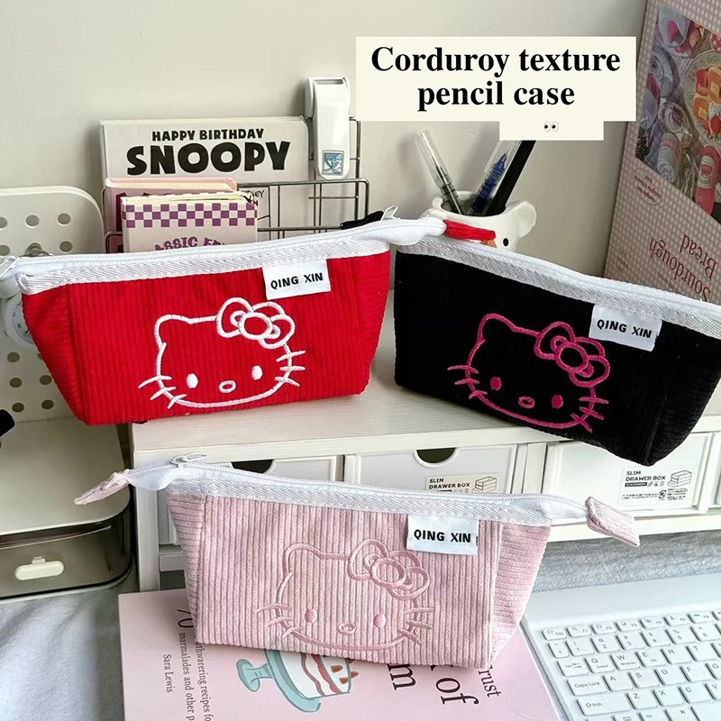 Kawaii чехол для ручки Hello Kitty Sanrio KT Cat косметичка большая вместительная сумка ручек