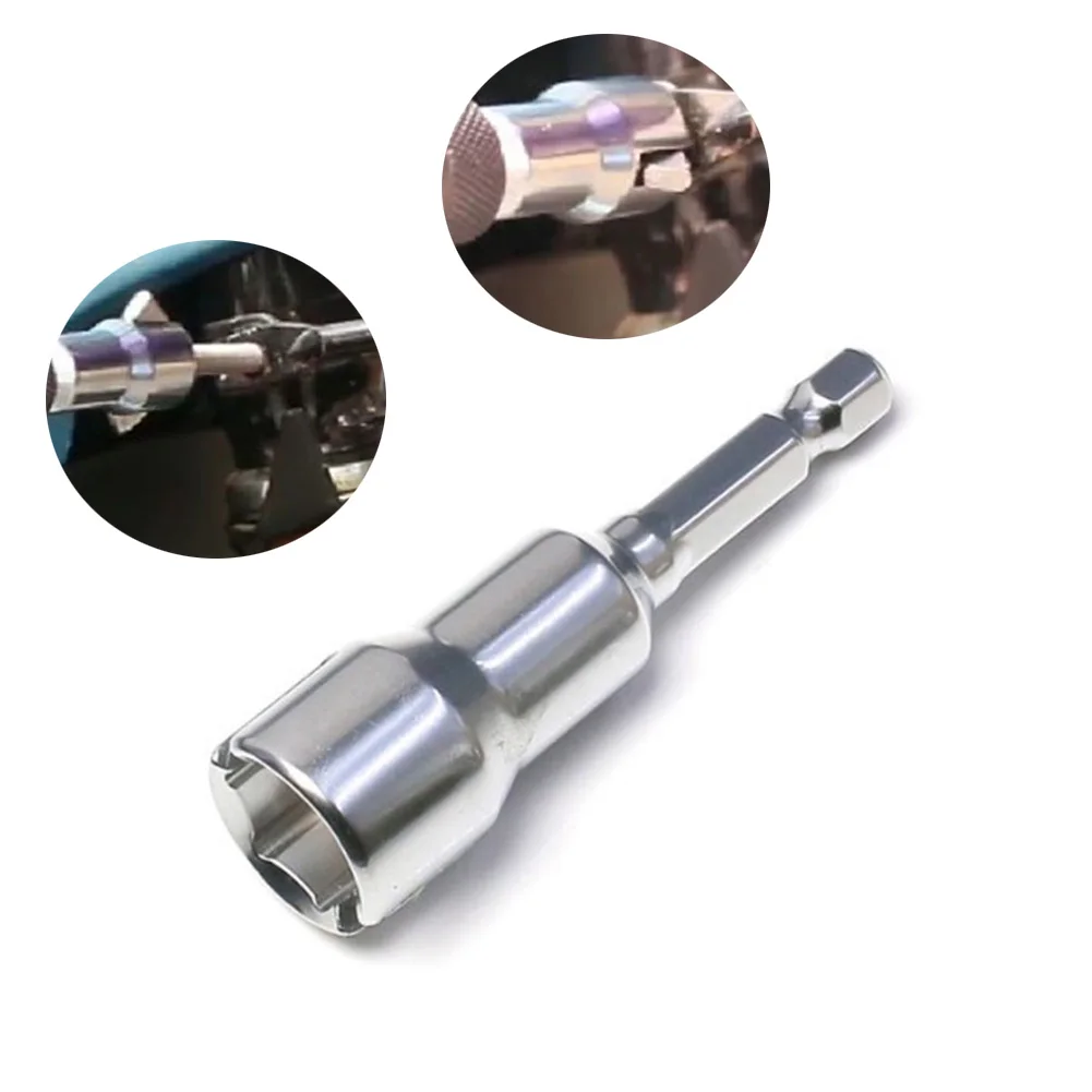 

1 Pcs Socket Adapter 1/4 Inch Butterfly Bolt Socket Wrench Adapter Hex Shank Slotted Wing Nut Driver Hand Tool Manual Tools