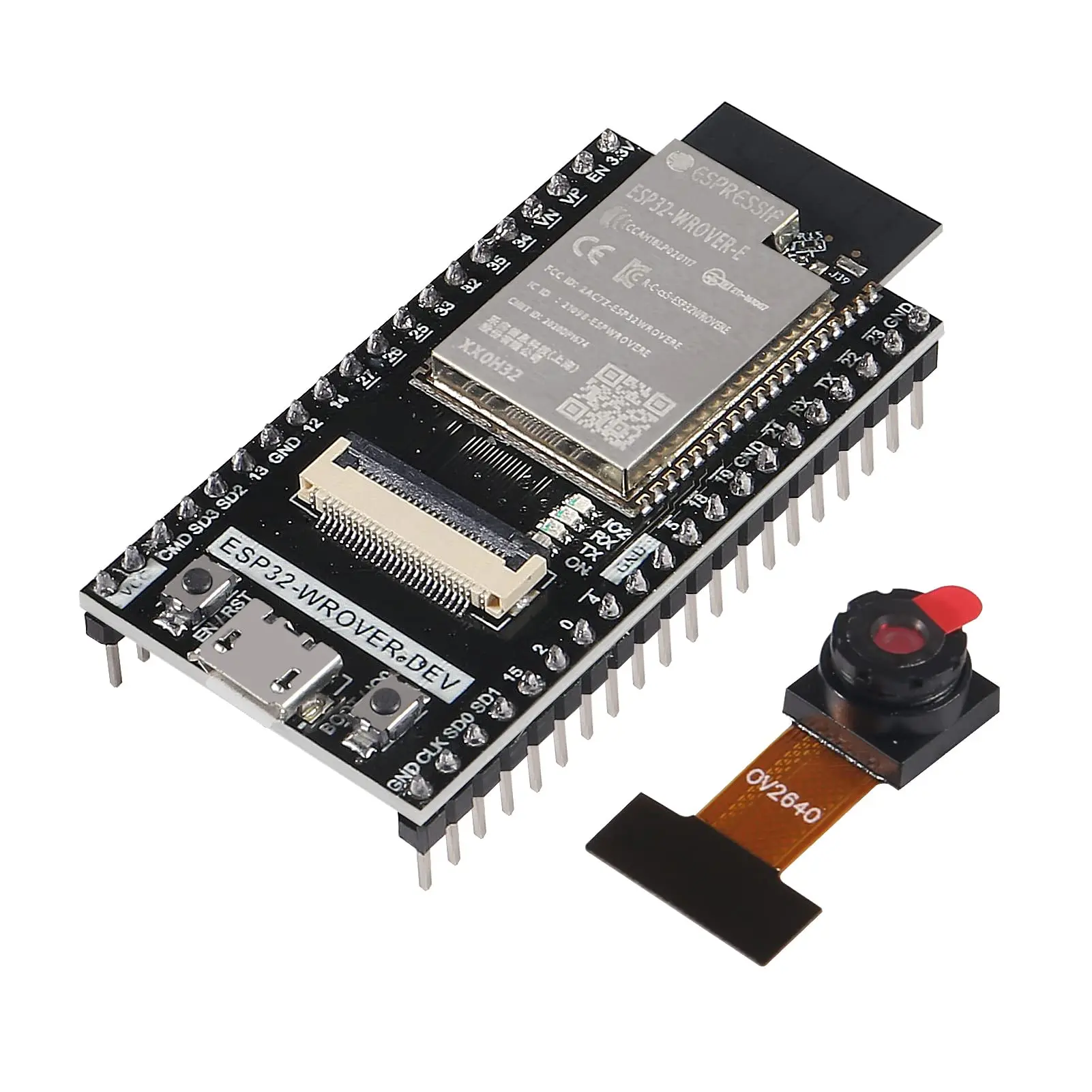 

Детская плата ESP32, макетная плата с камерой, совместимым модулем Wi-Fi Bluetooth для Arduino IDE C Python Code OV2640