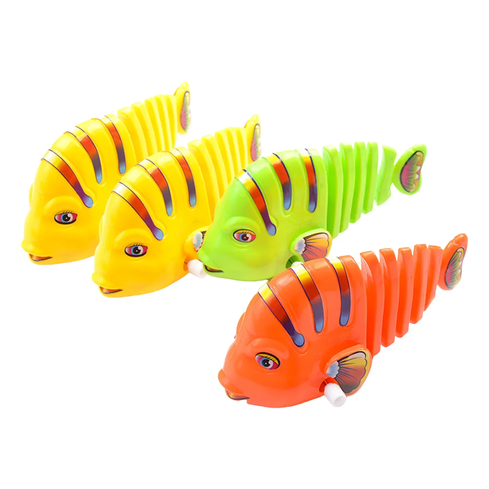 

4Pcs Creative Bathtub Fish Toys Swing Fish Toys Children's Toys for Shower Baby