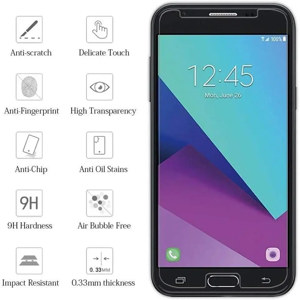 Фото Защитное стекло для Samsung Galaxy J7 Prime - защита для смартфонов, подходит для серии Samsung Galaxy J7 Prime №2