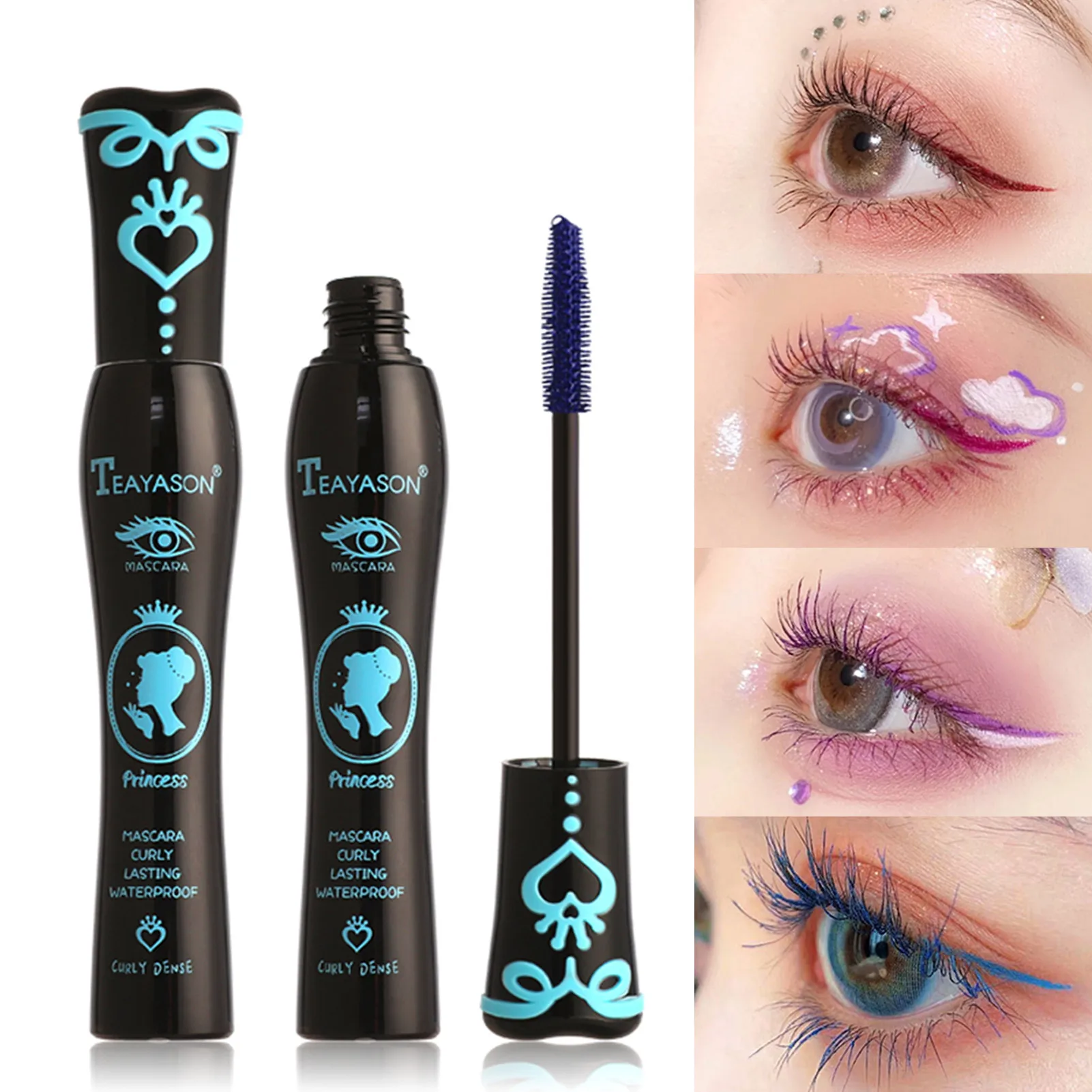 

Водостойкая тушь для ресниц, женский макияж, моющаяся тушь для ресниц, подтягивающая Косметика для макияжа глаз