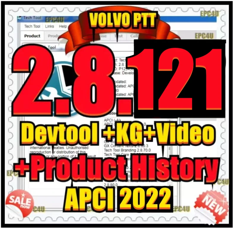 

NEW Premium Tech Tool PTT V2.8.121 VCADS Development+Dev2tool+APCI+Keygen+INSTALL guide+APCI+ for Volvo Diagnostic