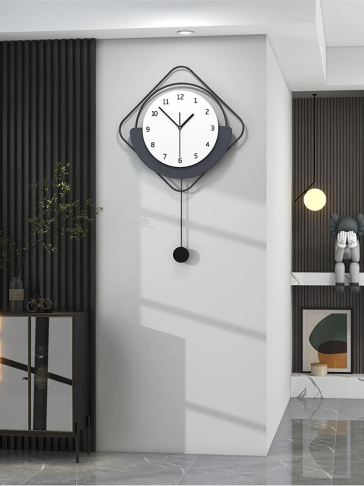 

Wall Clock For Living Room Decor Morden Design Silent Home Wall Watch Clocks