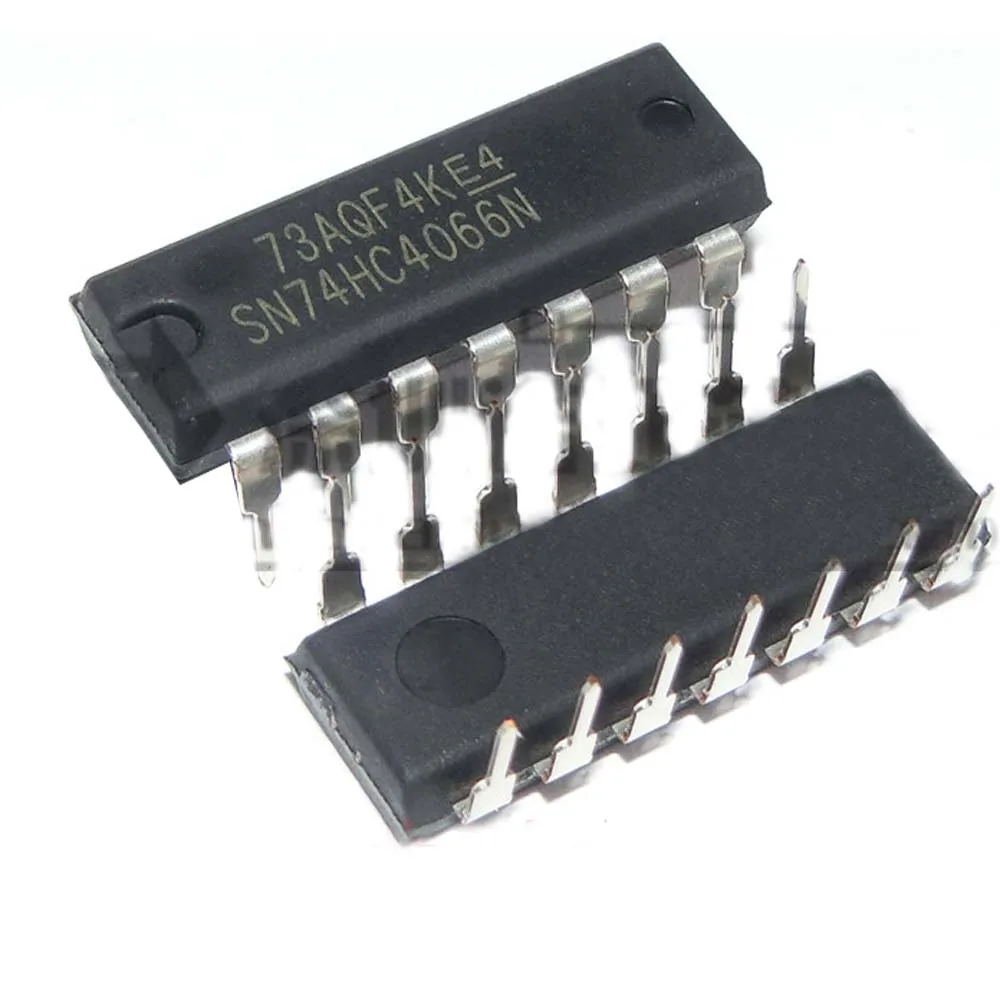 

10pcs/lot Original SN74HC4066N 74HC4066 DIP-14 logic chip four-way bidirectional analog switch