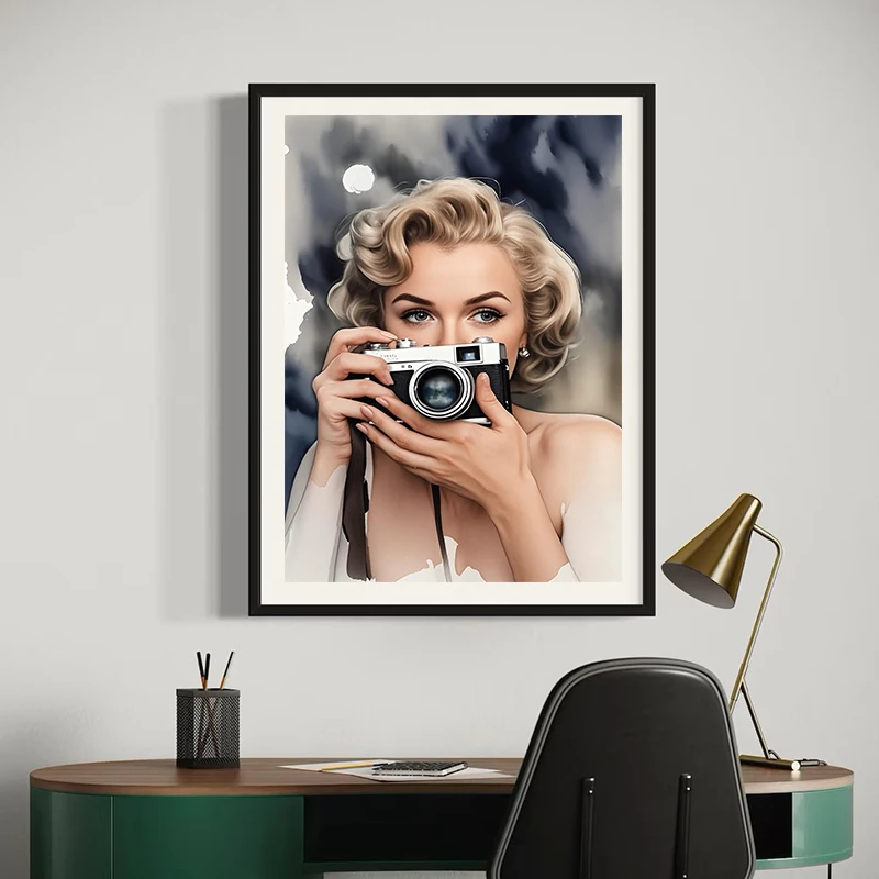 Художественный постер WJWANG современный черно-белый