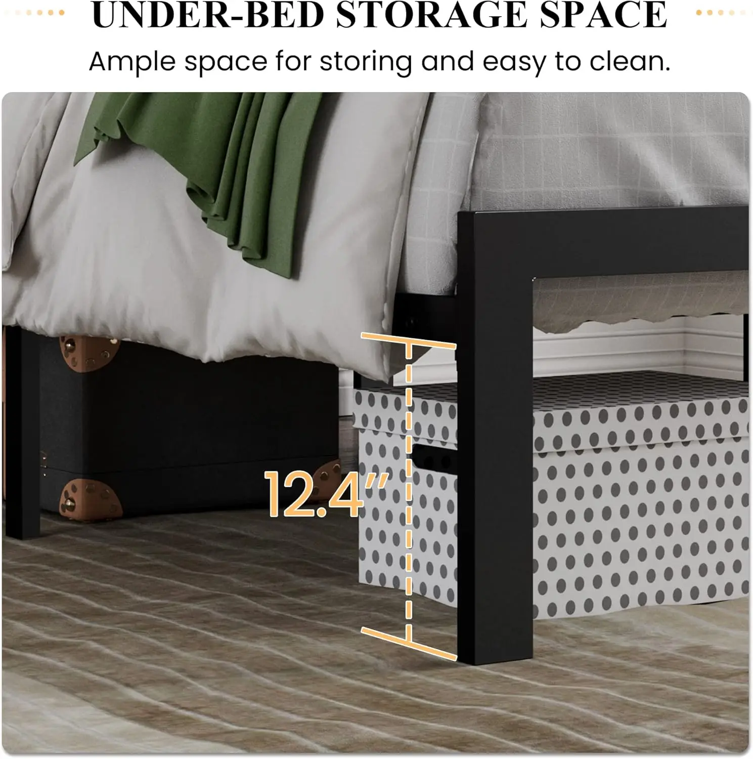 Каркас кровати размера king-size с мягким изголовьем кровати-платформы