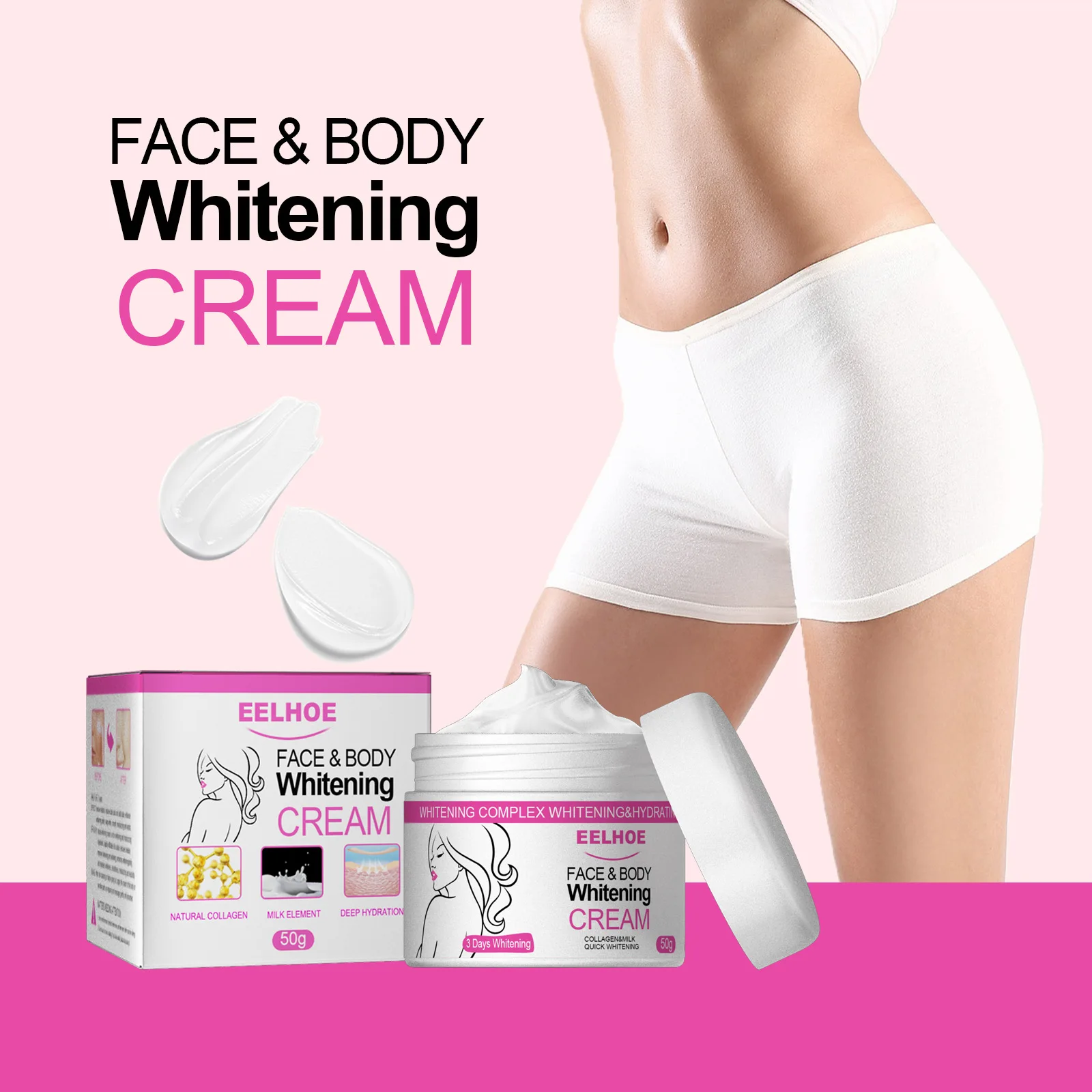 

Отбеливающий крем для тела Retinol для темной кожи, увлажняющий меланин для удаления промежности, Отбеливание подмышки, крем, корейские товары ...