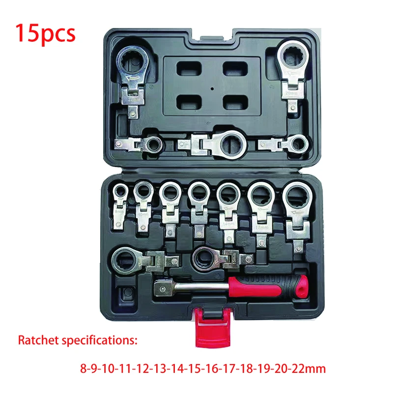

Трещоточный ключ с регулируемым вращением на 180 °