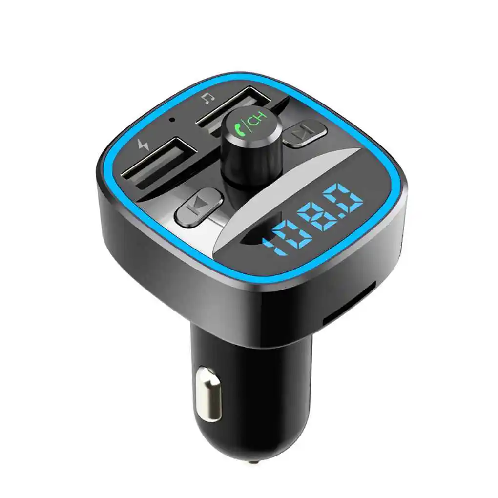 

MP3 Player Fast Charging Car Cigarette Charger 12V-24V Cars USB Chargers Great Viewing Signal Hands-free FM Transmitter