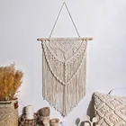 Большой Плетеный гобелен в стиле бохо, макраме, настенный богемный Настенный декор с кисточками для дома, эстетический Декор для комнаты, подарок