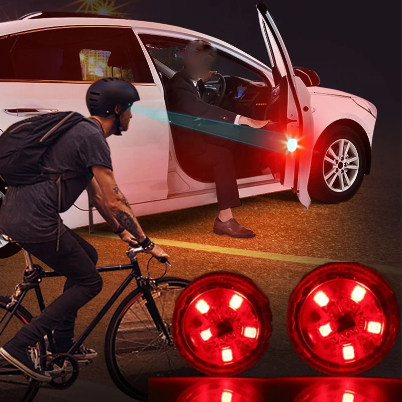 

Universal LED Car Opening Door Safety Warning Anti-collision Lights Magnetic Sensor Strobe Flashing Alarm Lights 1/2/4Pcs
