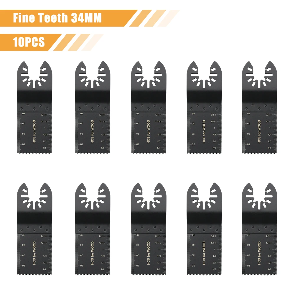 

Набор лезвий для осциллирующей пилы IWOWN, 5/10 шт., для резки дерева и пластика