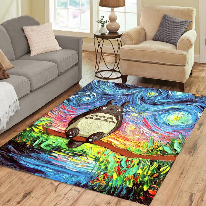 

Anime 3D Carpet Children Room Flannel Rugs Anti-slip Baby Crawling Play Rugs Teen Bedroom Carpet for Nursery Cartoon Area Rug