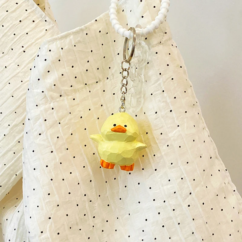 Брелок ручной работы с деревянной резьбой в виде кота милый деревянный