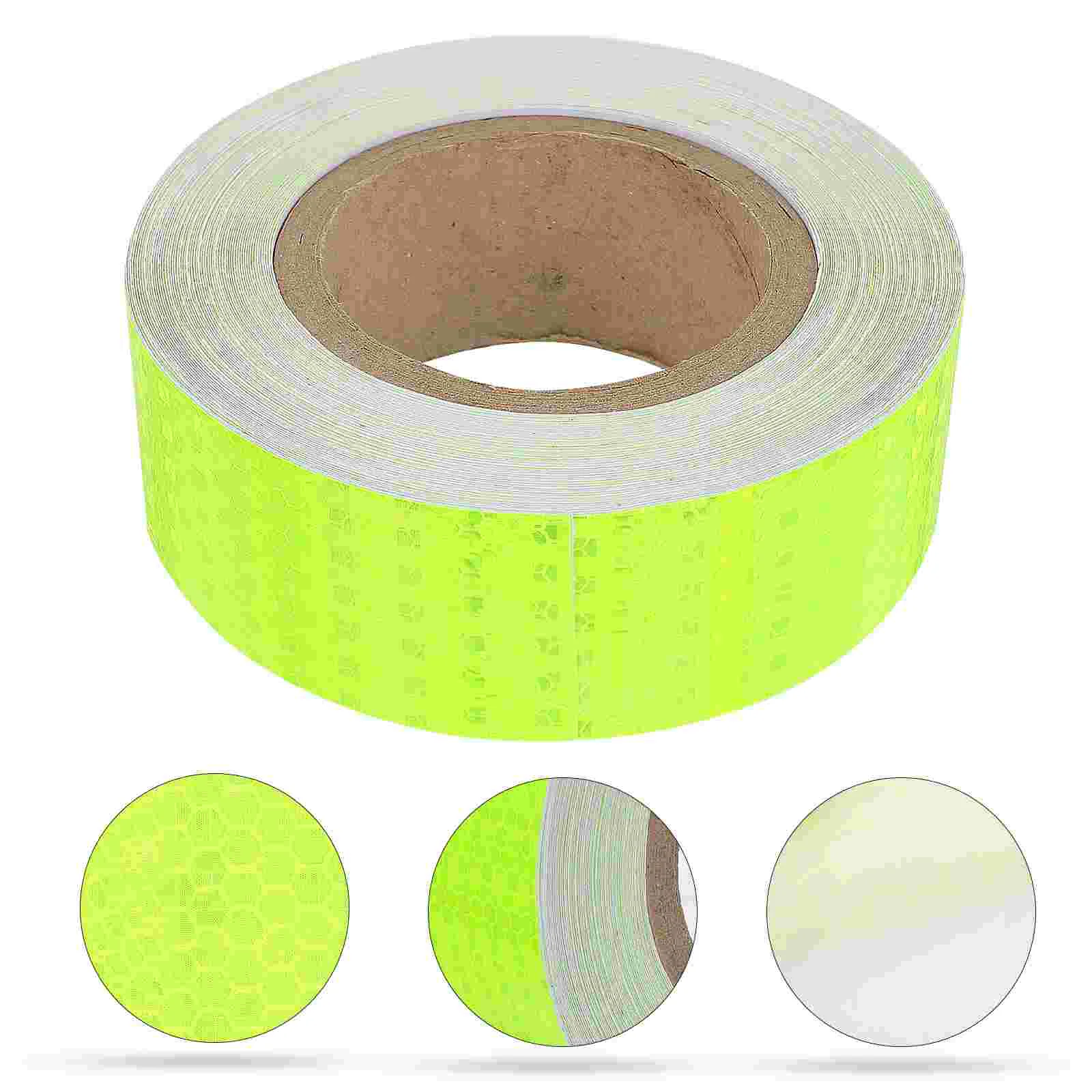 

Tape Reflective Adhesive Yellow Safety Caution Warning Self Tapes Fluorescent Strips Red Reflector Bike Wheel Night Outdoor