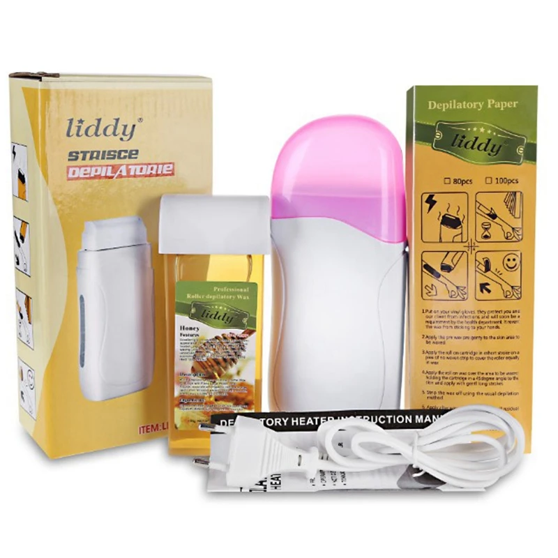 

Liddy 3-In-1 Female Hair Removal Combination Hair Removal Wax Epilator Waxing Paper Box Eu Plug