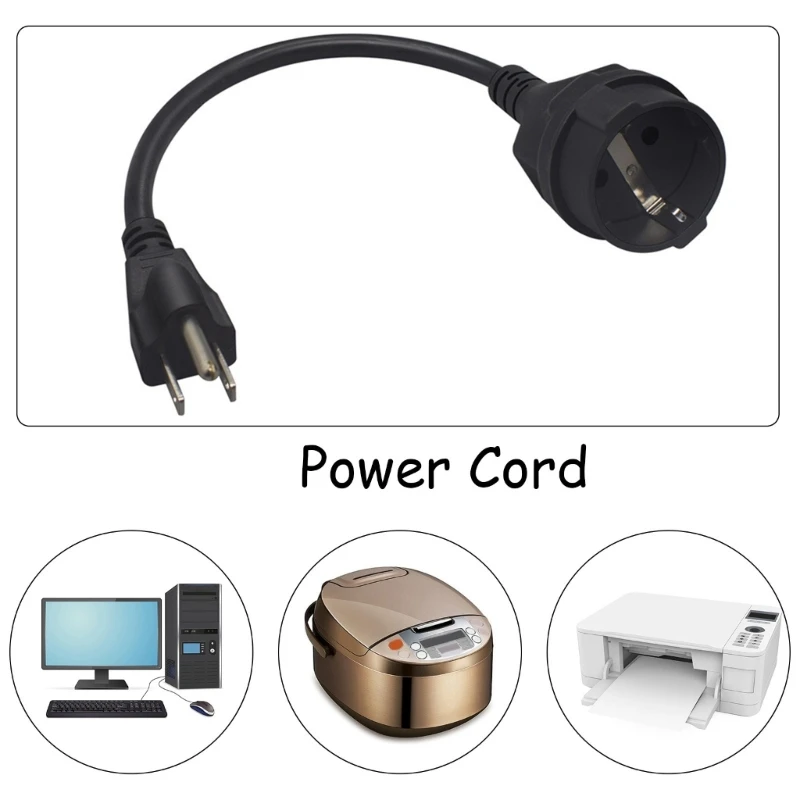 573A Nema 5-15P кабель адаптера питания EU4 8 мм 3-контактный штекер США на гнездовой