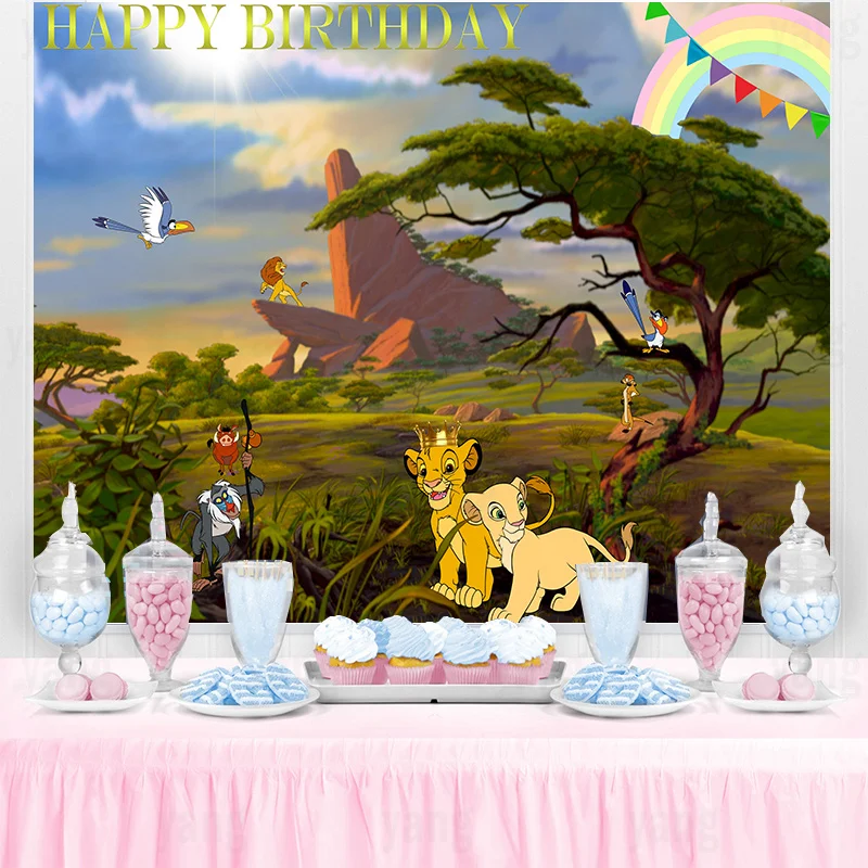 

Disney Background Boy 'S Girls Birthday Party Decoration Sunset Photography Studio Digital Photo Backdrop