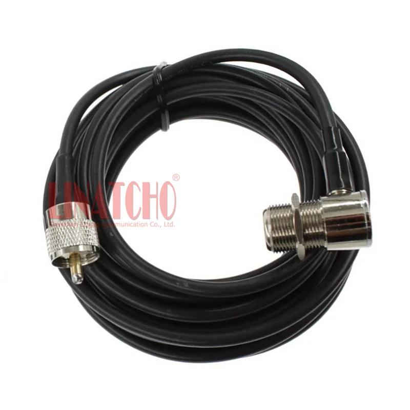 3 Meters 10FT SYWV-50-3 RG58 PL259 UHF Male to SO239 Female Car Mobile Radio Antenna Cable