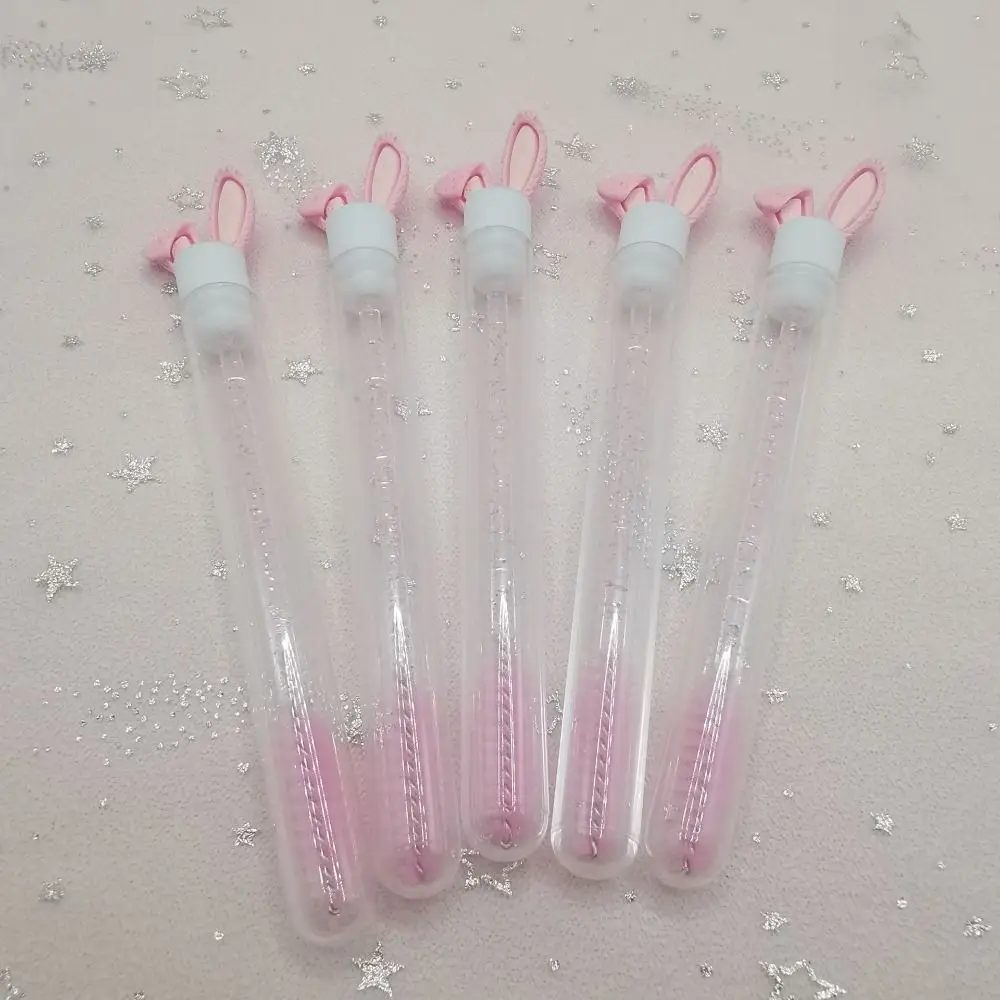 Круглая расческа с зубцами кроличьих ушей кисть для туши прозрачная