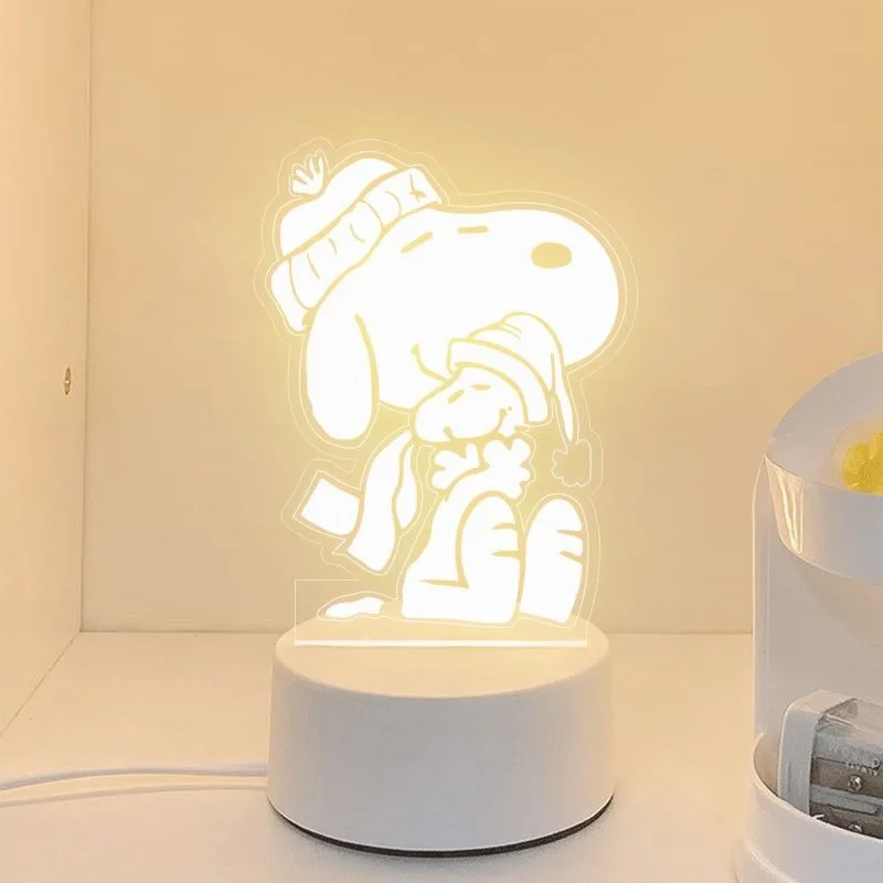 Студийный светильник Disney Snoopy ночник с мультяшным рисунком Микки и Минни