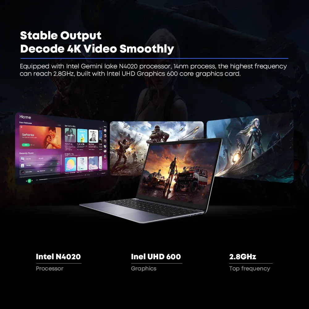 Ноутбук CHUWI HeroBook Pro 14 1 дюйма IPS 8 + 256 ГБ SSD Intel Celeron N4020 Windows 11