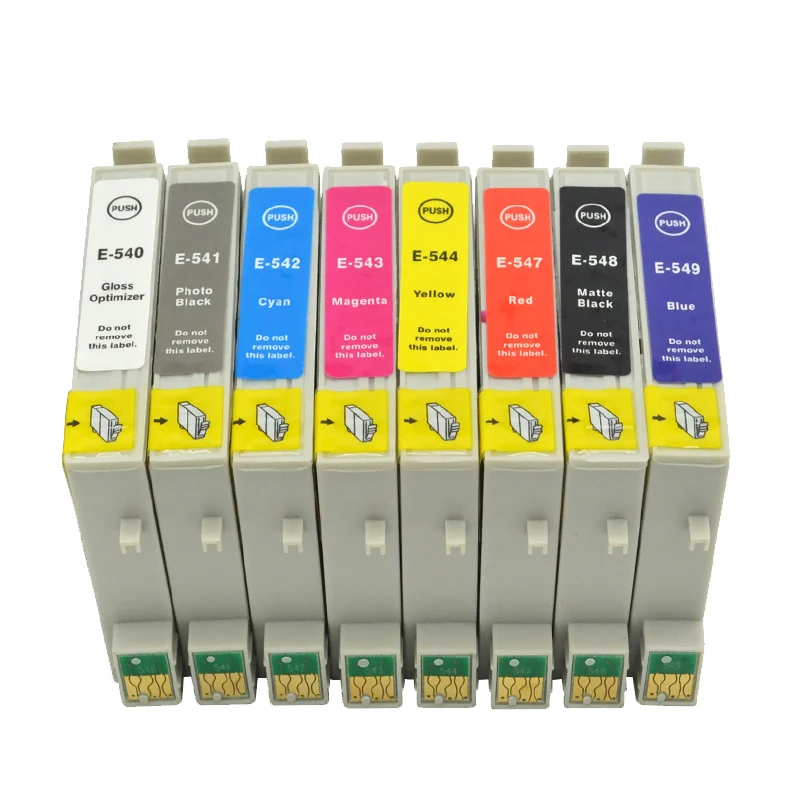 Совместимый чернильный картридж для T0540 T0541 T0542 T0543 T0544 T0547 T0548 T0549 Epson Stylus Photo R800 R1800