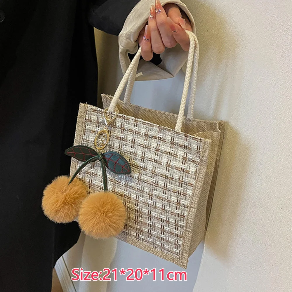 

Литературная сумка из хлопка и льна