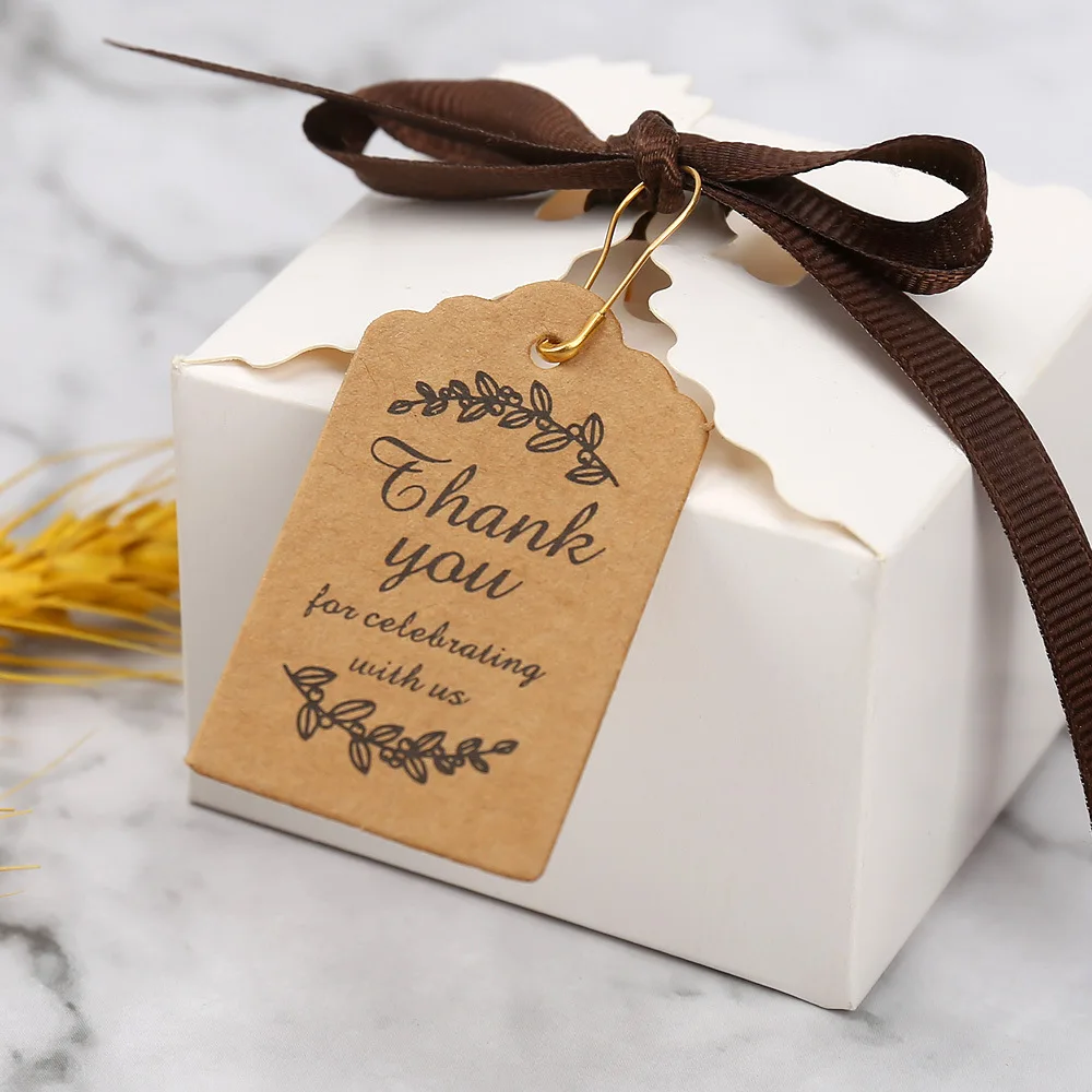 Air Tag White Paper Tags Diy Gift Wrap Label Hang Tag Etiquetas Papel Kraft