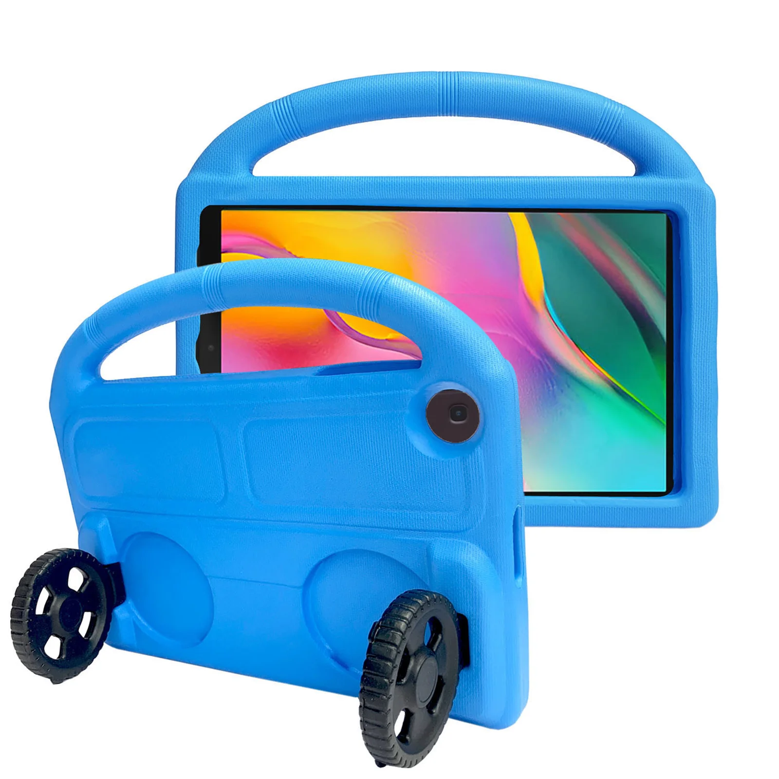 

Защитный чехол EVA для Samsung Galaxy Tab A 10,1 2019, противоударный чехол для планшета с подставкой на колесах для Samsung Tab A 10,1 2019