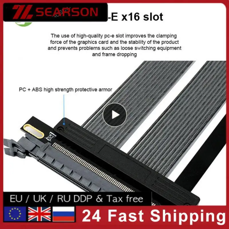 

Pci-ex 16 Core Wire Gpu Extender Pci-e Pci Express Riser Card High Speed 4.i-ex16 Extension Cord Computer Accessories 20cm