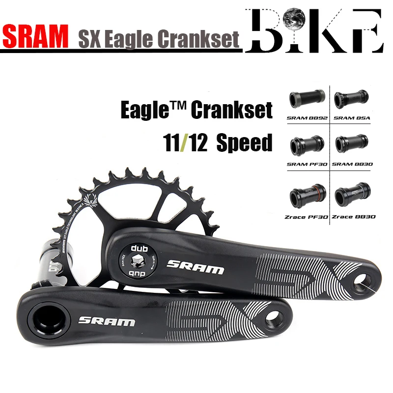 SRAM SX X1 1000 Eagle Crankset 12 Speed 12V DUB 34T 32T 170mm 175mm Boost 3mm 6mm Offset Steel Chainring BB Bicycle accessories
