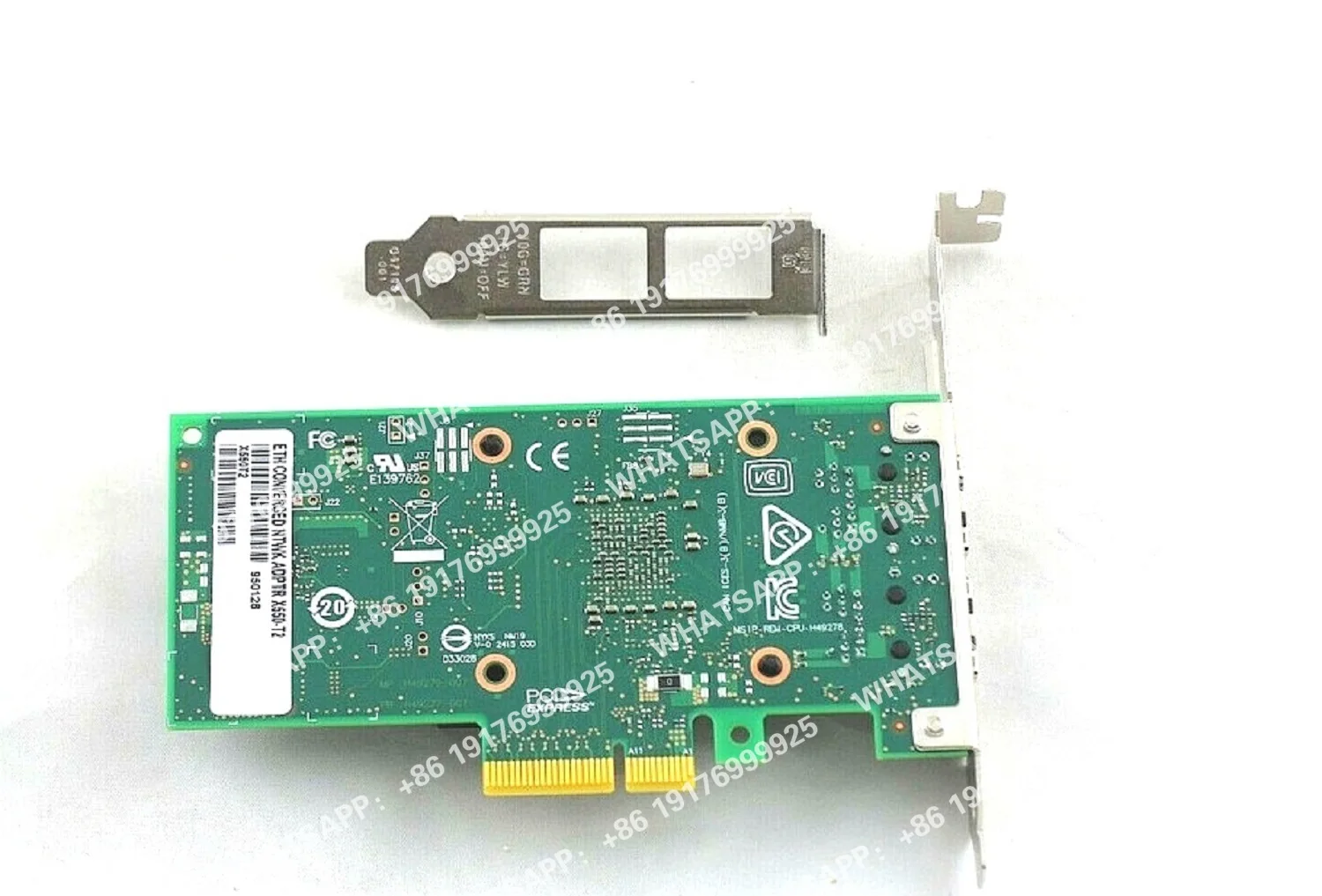 Новый сетевой адаптер Ethernet PCIe X4X8X16 10 Гбитс для сервера X550T2 с двумя медными портами RJ45, LAN-карта NIC 10GBASE-T X550AT (art.: 3920da9602bcc) - 3920da9602bcc