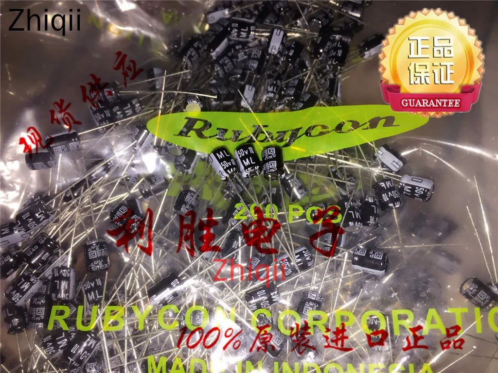 Оригинальный Новый 10 мкФ 50V японский Rubycon конденсатор 10UF 5*7 ML 105 градусов 20 шт./50 шт.