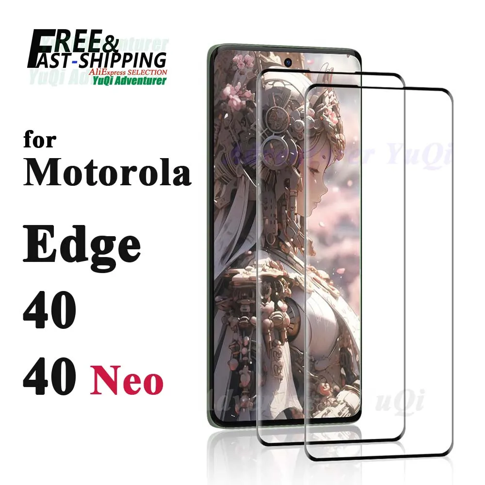 Для Motorola Edge 40 Neo защита экрана 3D изогнутая сторона закаленного стекла/полная
