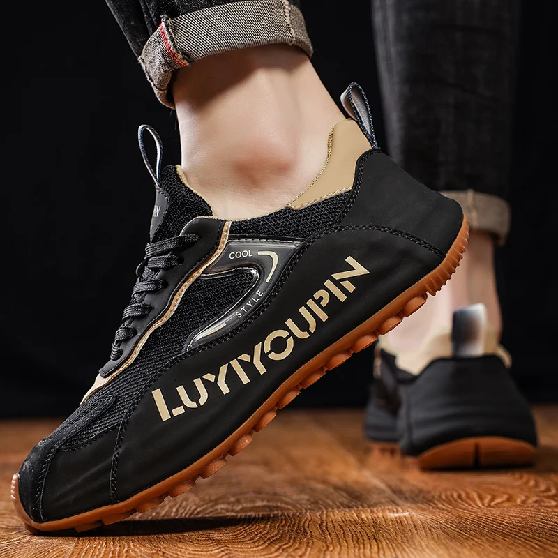 2023 New Men's Professional Golf Shoe Spring/Summer Mesh Breathable Golf Training Shoe Nail Free Non Slip Men's Golf Shoe