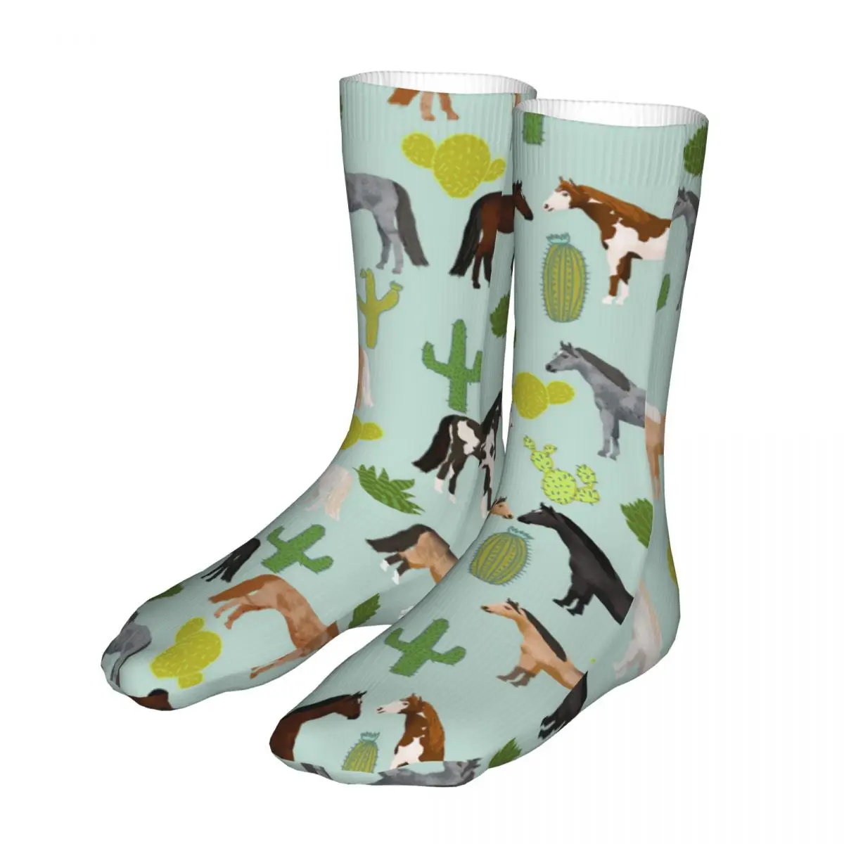 

Men Sport Horses Cactus Socks Cotton Compression Animal Woman Socks